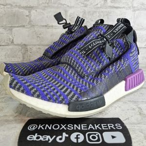 Adidas NMD TS1 Primeknit Carbon Energy Ink Shoes BB9177 Men's Size 10